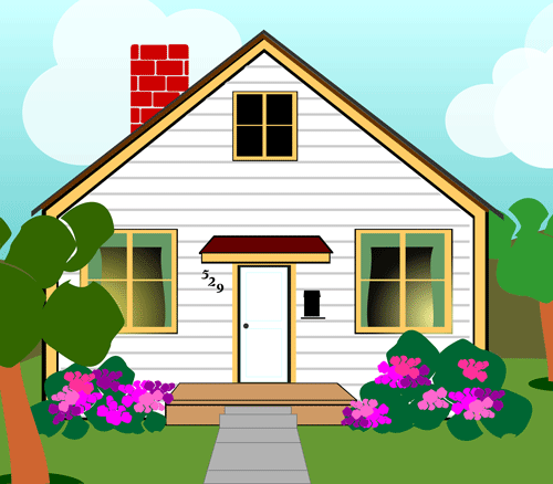 free clip art country house - photo #43